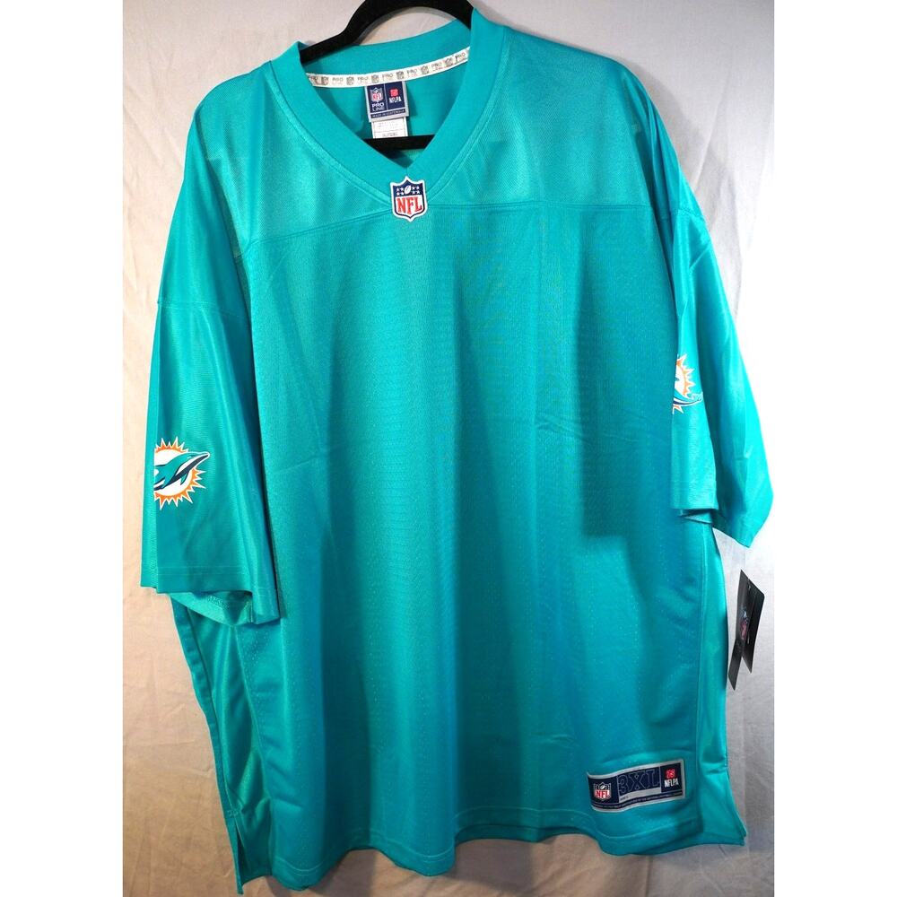 NFL Pro Line Miami Dolphins Blank Football Jersey Men's 3XL NWT Turbo Green 2018